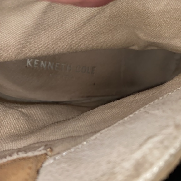 Kenneth Cole Woman’s SPARTA Cognac Brown Suede Heeled Ankle Boot Booties - Picture 10 of 10